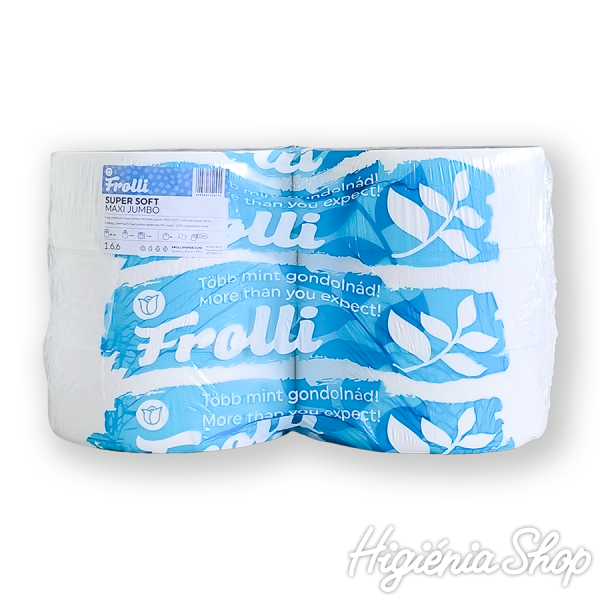 WC Papír Frolli Super Soft Maxi Jumbo - 2 rétegű - 6 tekercs