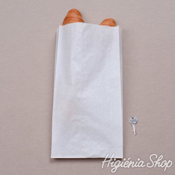 BontaBag 1,5 kg-os fehér hosszú sütőipari papírzacskó - 1000 db