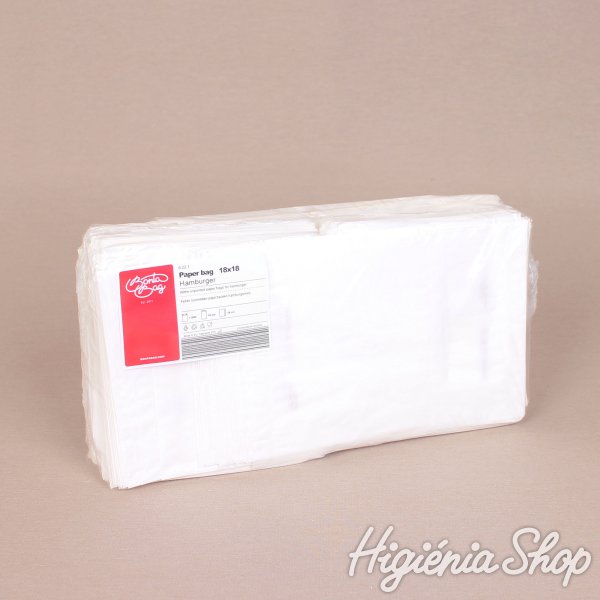 BontaBag Fehér hamburger zacskó / hamburger tasak - 1000 db