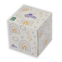 Double Care papírzsebkendő mintás dobozban - 60 db 