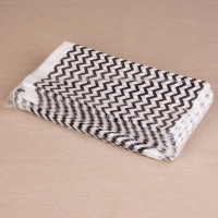 BontaBag 1 kg-os papírtasak fekete cikk-cakk design mintával - 200 db